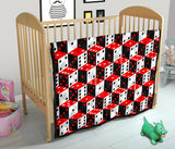 Dice Pattern Print Design 02 Premium Quilt