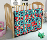 British Pattern Print Design 04 Premium Quilt