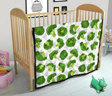 Cute Broccoli Pattern Premium Quilt