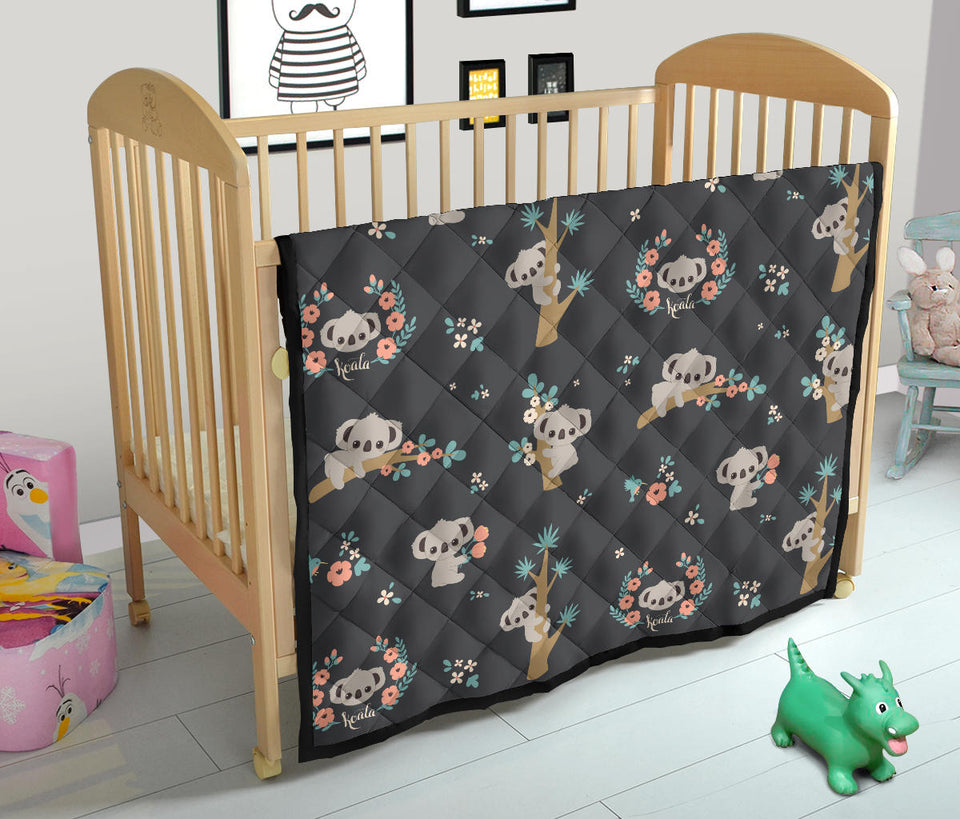 Cute Koala Pattern Premium Quilt