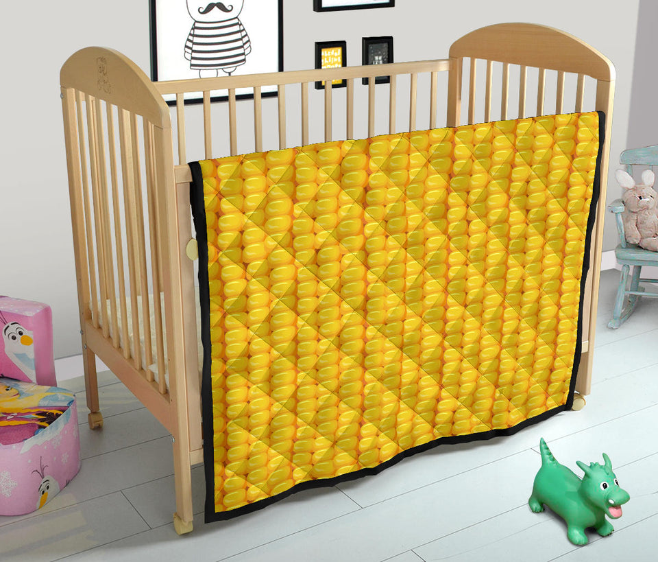 Corn Pattern Print Design 04 Premium Quilt