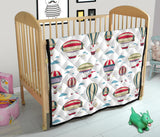 Hot Air Balloon Pattern Premium Quilt