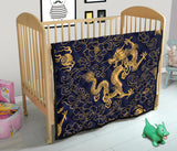Gold Dragon Pattern Premium Quilt