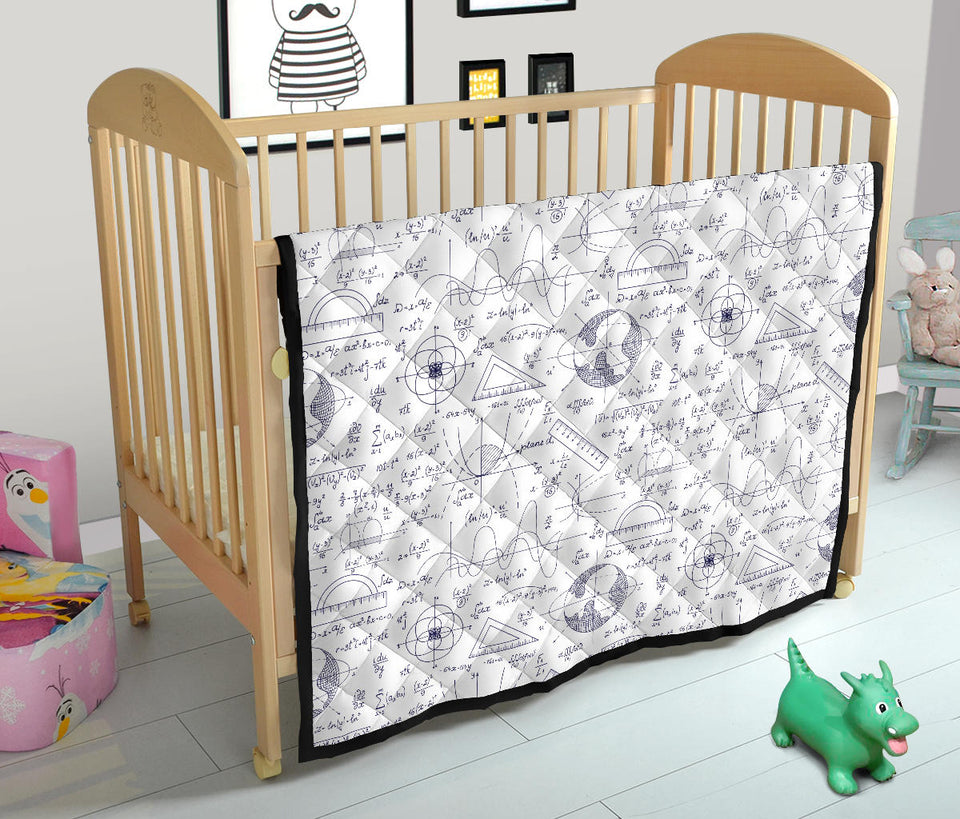 Math Pattern Print Design 03 Premium Quilt
