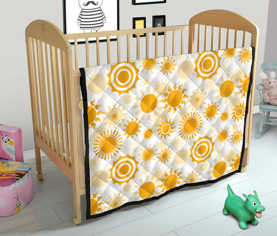 Sun Design Pattern Premium Quilt
