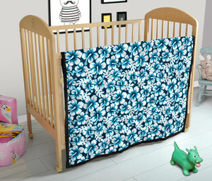 Hibiscus Pattern Print Design 04 Premium Quilt