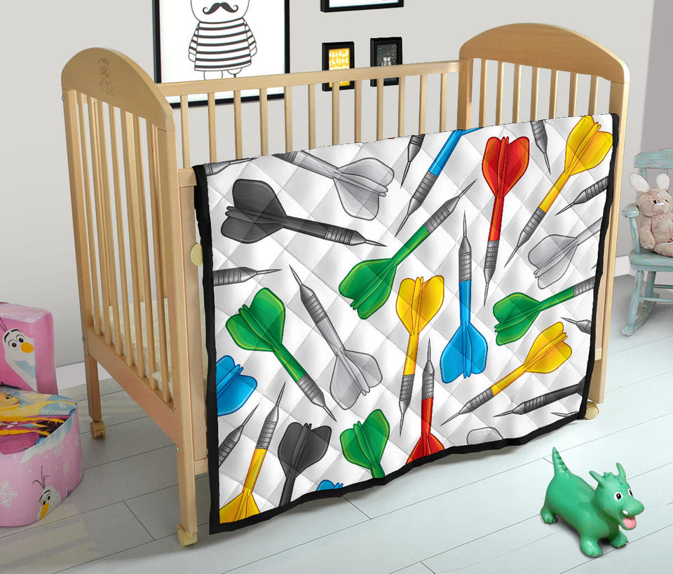 Darts Pattern Print Design 03 Premium Quilt
