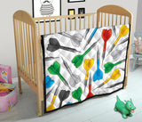 Darts Pattern Print Design 03 Premium Quilt