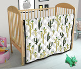 Cute Cactus Pattern Premium Quilt