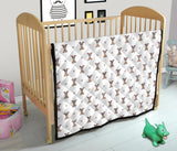 Greyhound Pattern Print Design 05 Premium Quilt