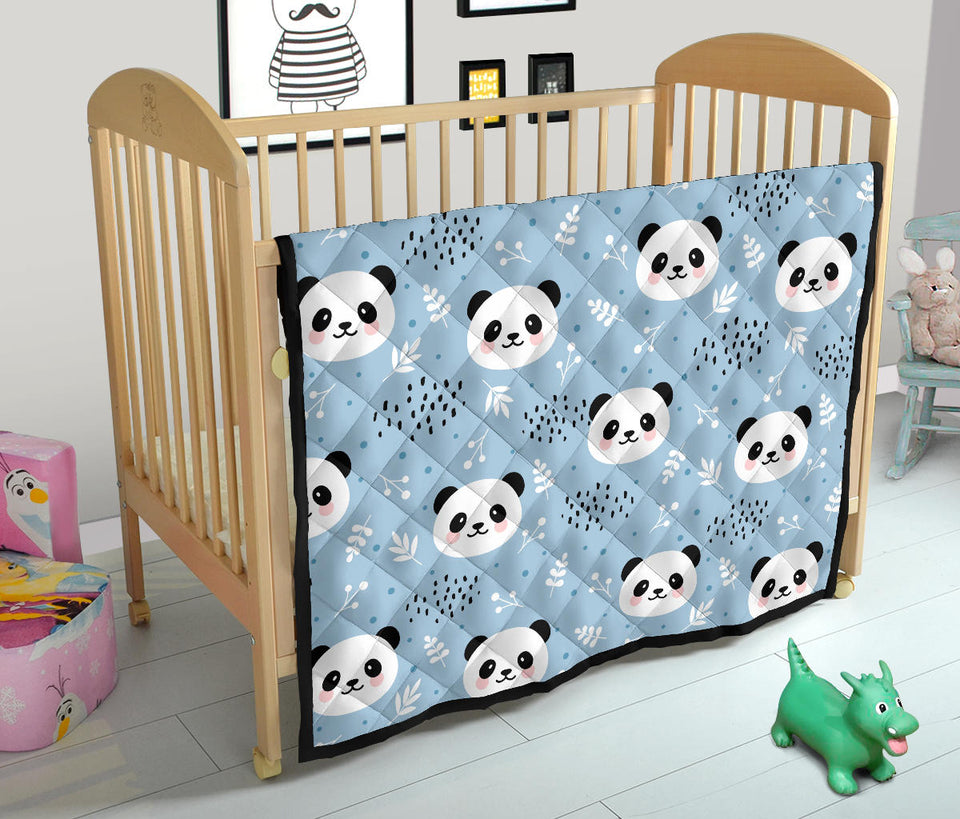 Cute Panda Pattern Premium Quilt