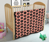 Lips Pattern Print Design 02 Premium Quilt