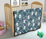 Cute Rabbit Pattern Premium Quilt