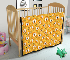 Lion Pattern Print Design 03 Premium Quilt