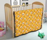 Lion Pattern Print Design 03 Premium Quilt