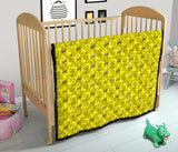 Duck Toy Pattern Print Design 02 Premium Quilt
