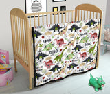 Cute Dinosaurs Pattern Premium Quilt