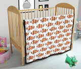 Clown Fish Pattern Print Design 05 Premium Quilt