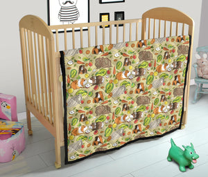 Guinea Pig Pattern Print Design 04 Premium Quilt