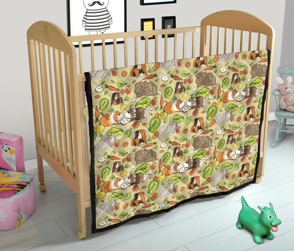 Guinea Pig Pattern Print Design 04 Premium Quilt