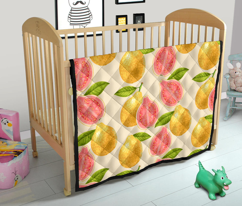 Beautiful Guava Pattern Premium Quilt