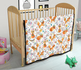 Cute Tribal Fox Pattern Premium Quilt