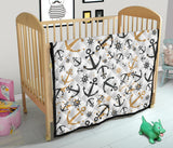 Anchors Rudders Pattern Premium Quilt