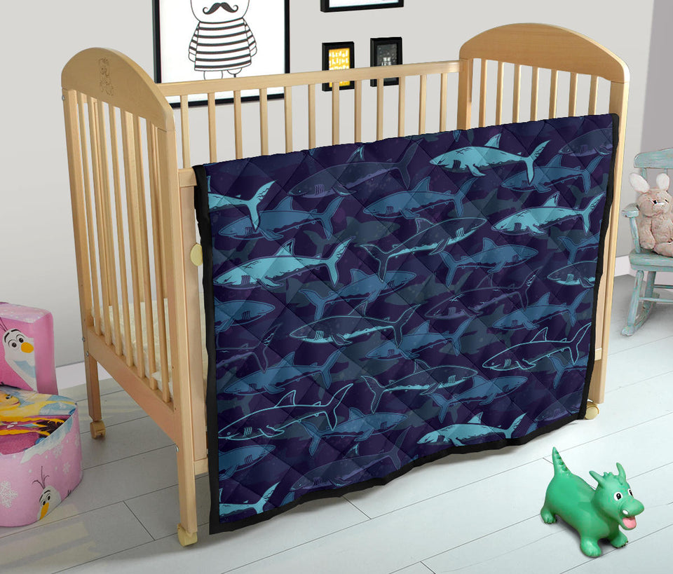 Shark Pattern Premium Quilt