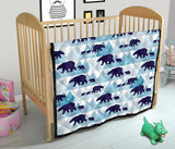 Polar Bear Winter Snow Pattern Premium Quilt