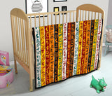 Egypt Hieroglyphics Pattern Print Design 01 Premium Quilt