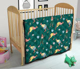 Kangaroo Leaves Pattern Premium Quilt