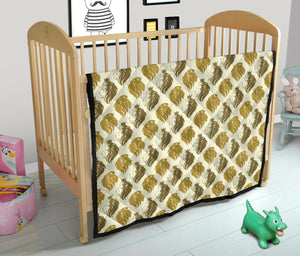 Lion Pattern Print Design 02 Premium Quilt