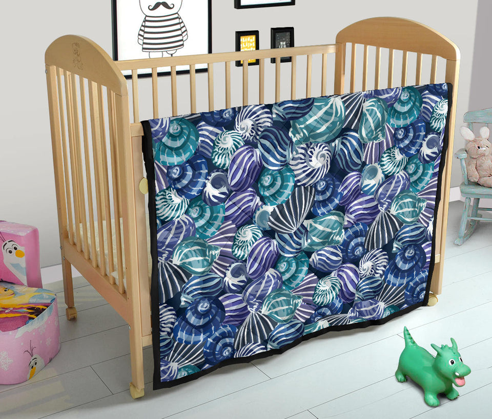 Shell Design Pattern Premium Quilt