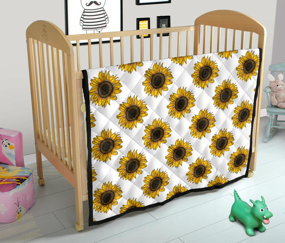 Sunflowers Design Pattern Premium Quilt