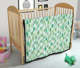 Green Peas Pattern Print Design 01 Premium Quilt