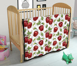 Red Apples Pattern Premium Quilt