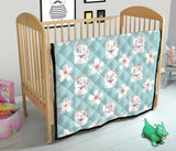 Maneki Neko Lucky Cat Sakura Premium Quilt