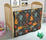 Electric Guitars Pattern Premium Quilt