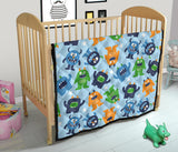 Alien Pattern Print Design 04 Premium Quilt