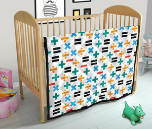 Math Pattern Print Design 05 Premium Quilt