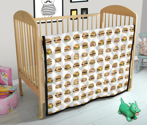 Hamburger Pattern Print Design 02 Premium Quilt