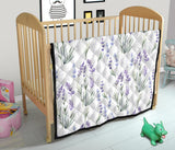 Hand Painting Watercolor Lavender Premium Quilt