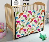 Colorful Chameleon Lizard Pattern Premium Quilt.