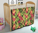 Cool Geometric Lime Pattern Premium Quilt