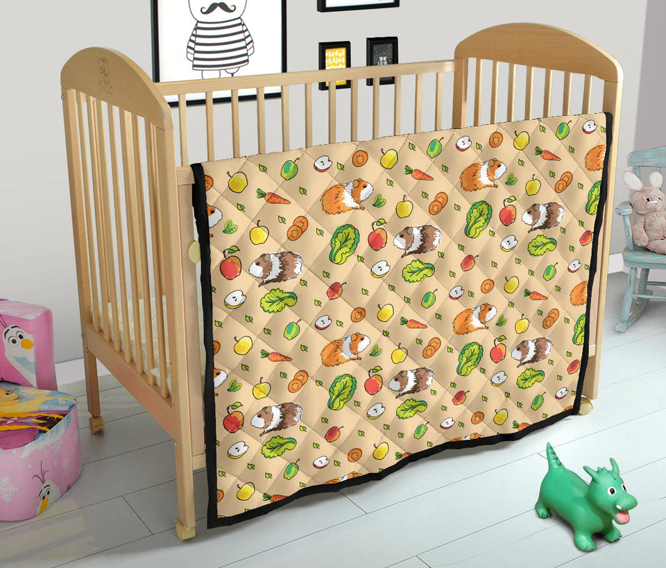 Guinea Pig Pattern Print Design 05 Premium Quilt