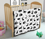 Goat Ram Pattern Premium Quilt