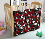 Billiard Ball Pattern Print Design 05 Premium Quilt