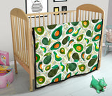 Avocado Design Pattern Premium Quilt