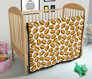 Hamburger Pattern Print Design 03 Premium Quilt