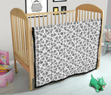 Arabic Gray Pattern Premium Quilt